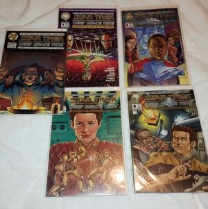 Star Trek Edge Of Final Frontier Malibu Comic Books Lot Deep Space Nine 1994 Vtg
